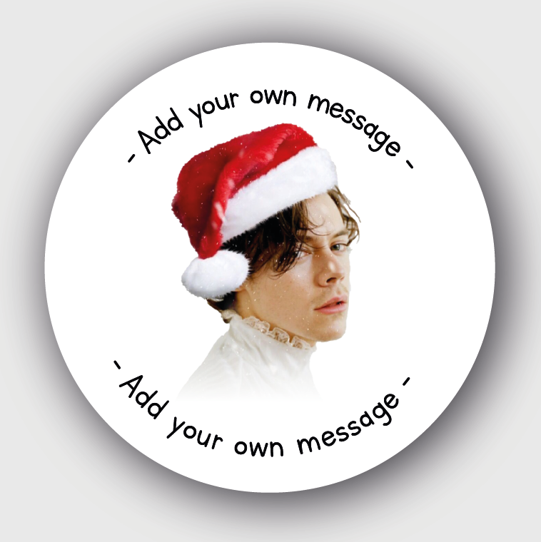 24 Personalised Christmas Stickers Harry Styles